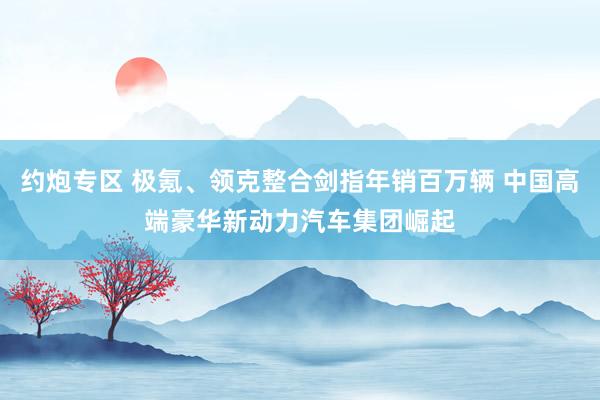 约炮专区 极氪、领克整合剑指年销百万辆 中国高端豪华新动力汽车集团崛起
