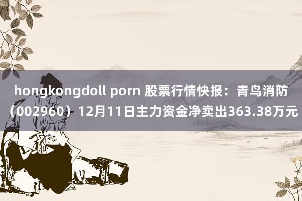 hongkongdoll porn 股票行情快报：青鸟消防（002960）12月11日主力资金净卖出363.38万元