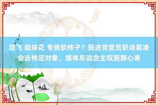 双飞 姐妹花 专挑软柿子？民进党官员职场霸凌会选特定对象，媒体东说念主叹胆颤心寒