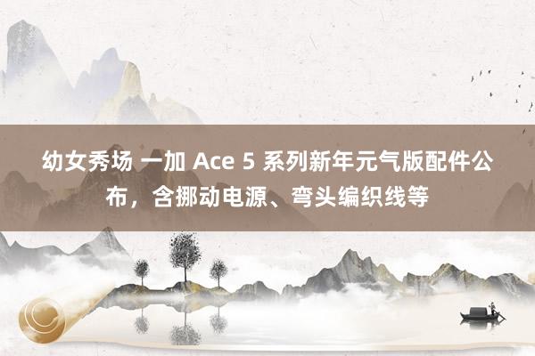 幼女秀场 一加 Ace 5 系列新年元气版配件公布，含挪动电源、弯头编织线等