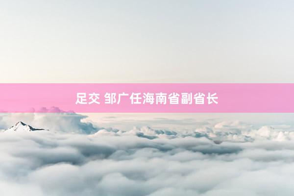 足交 邹广任海南省副省长