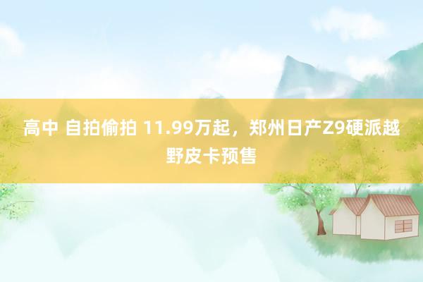 高中 自拍偷拍 11.99万起，郑州日产Z9硬派越野皮卡预售