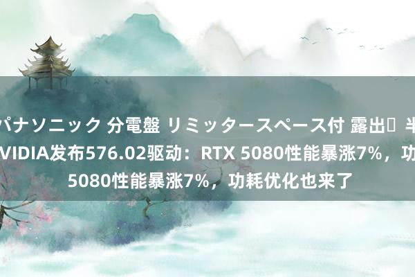 パナソニック 分電盤 リミッタースペース付 露出・半埋込両用形 NVIDIA发布576.02驱动：RTX 5080性能暴涨7%，功耗优化也来了