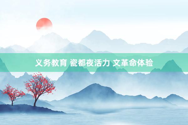 义务教育 瓷都夜活力 文革命体验
